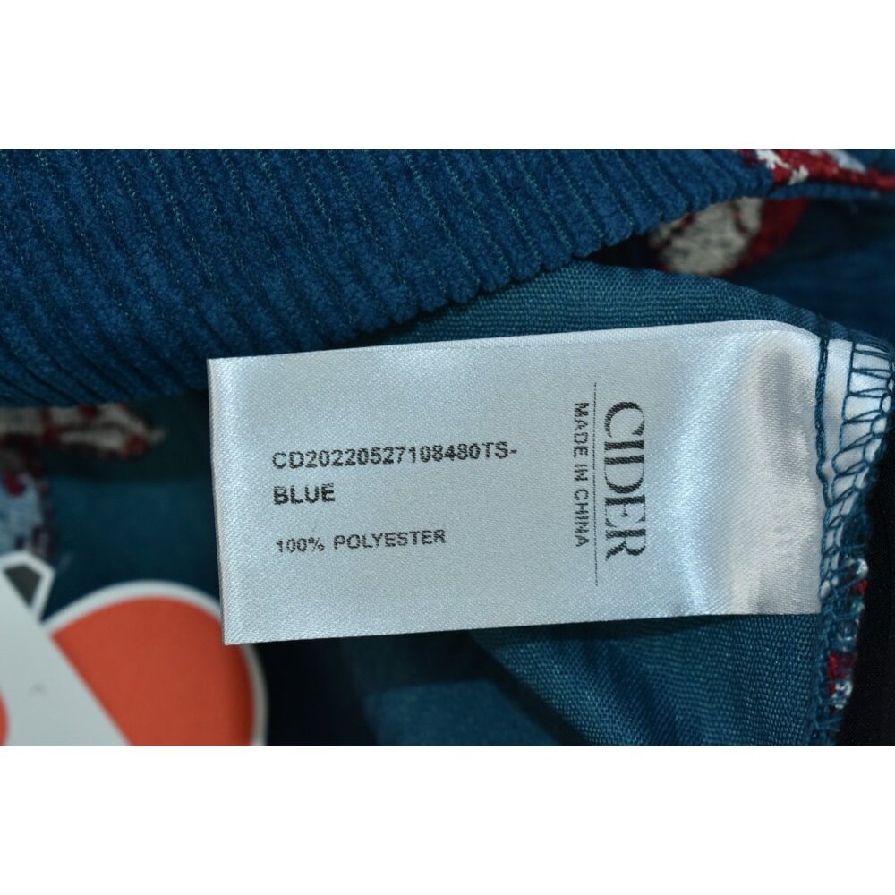 Cider Ditsy Floral Women Pants Size XL Embroidered Corduroy Wide-Leg Trousers - Picture 10 of 15